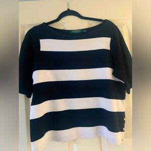 Ralph Lauren black and white stripes